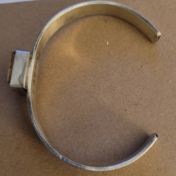 HP Navajo SS Cuff w/Spiny Oyster by: Rick Enriquez - Picture 3 of 4